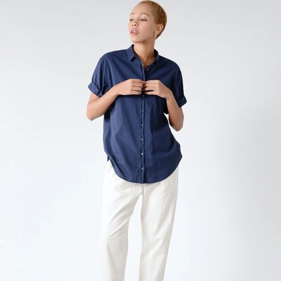 XiRENA Tops - XIRENA Channing Shirt Navy
